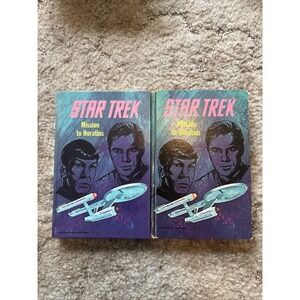 Star Trek Mission To Horatius Pair - Original Whitman & 1999 Pocket Books